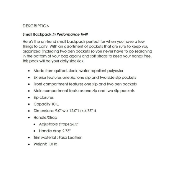 NWOT Vera Bradley XL Campus Backpack & Small Backpack — Peach Blossom Bouquet - Picture 7 of 8